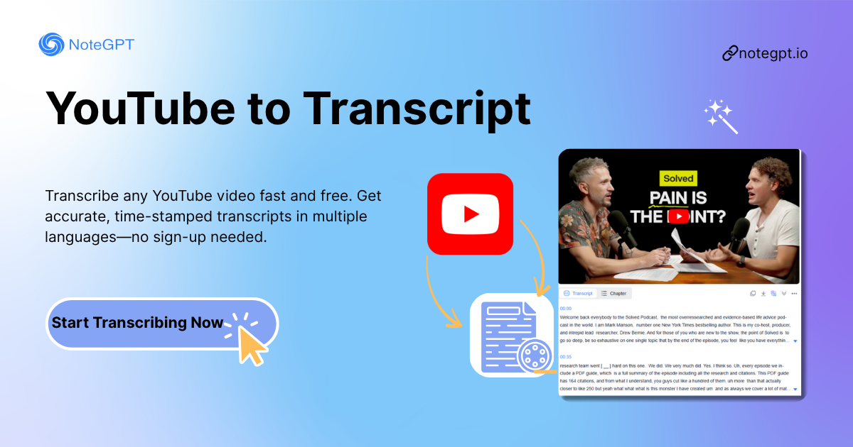 What is YouTube to Transcript?
