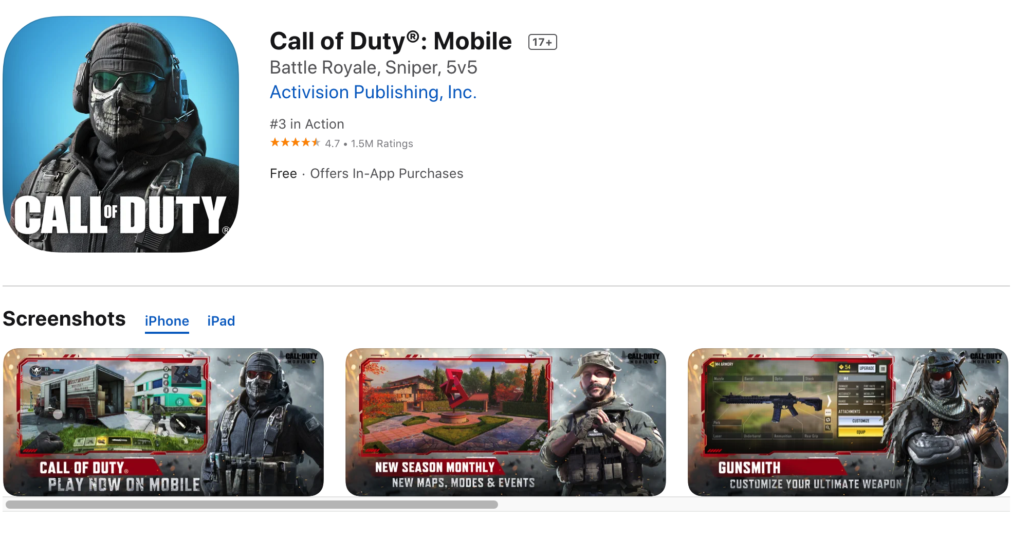 gaming tools for mobile: call-of-duty-on-app-store