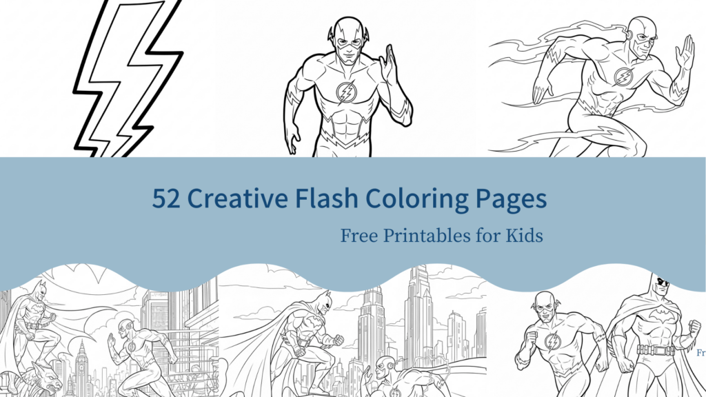 Discover 52 Creative Flash Coloring Pages – Free Printables for Kids