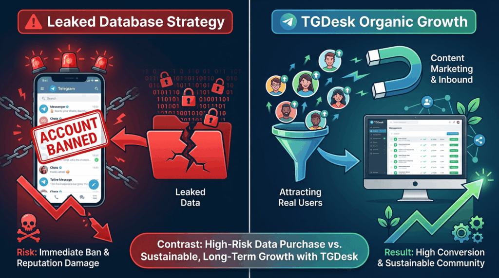 how to deal with telegram Leaked Databases