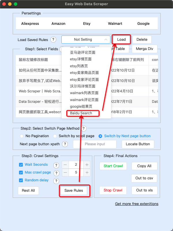 Easy Web Data Scraper