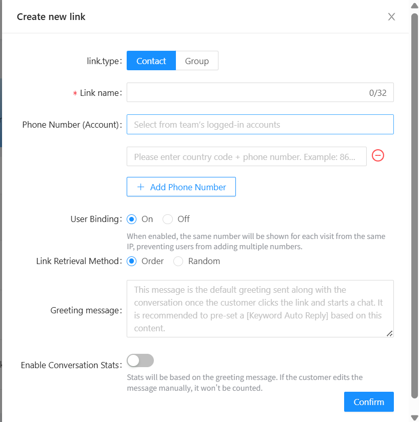 how to creat diversion link