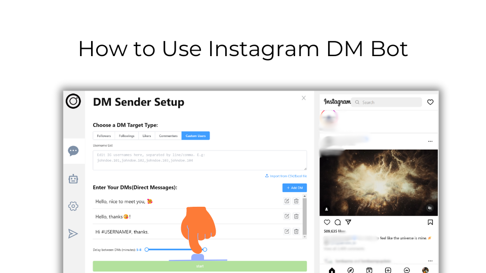 how to use instagram dm bot