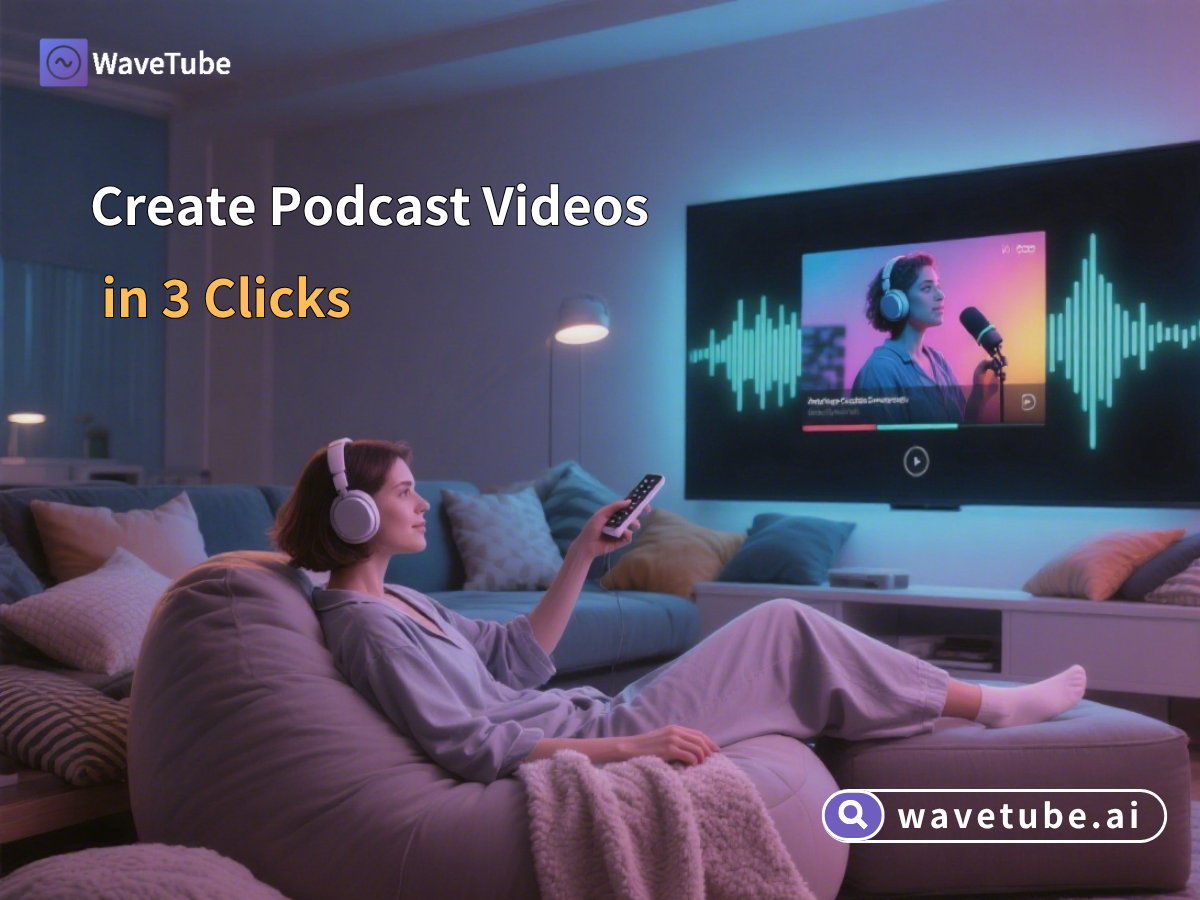 how to convert a mp3 audio podcast to video？
