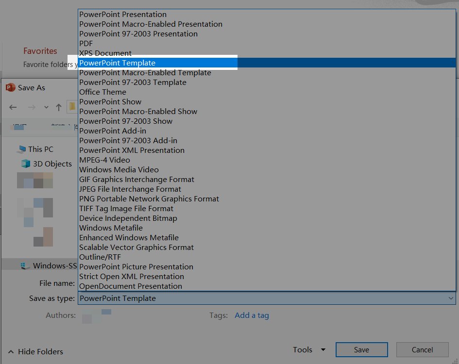 Step 6: Save Your File as a Template