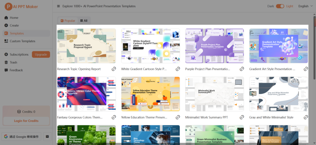 Access a Library of AI-Generated Templates for Any Purpose