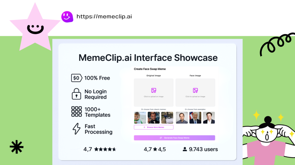 MemeClip's Interface