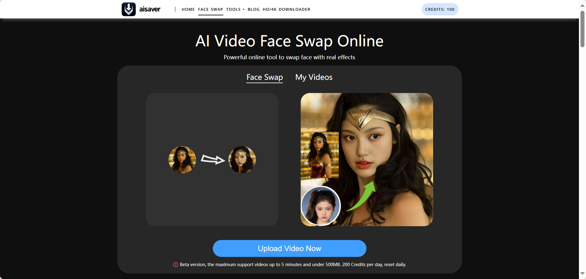 Face swap video for free