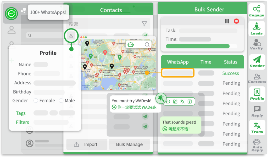 Easily Manage Multi-Account WhatsApp Marketing with WADesk