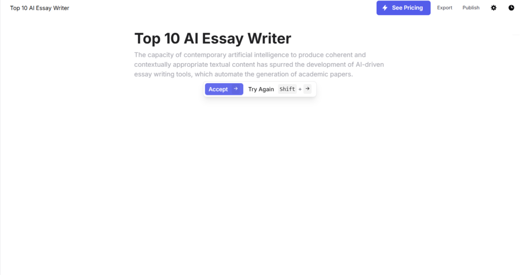 Writing Assistance in Action