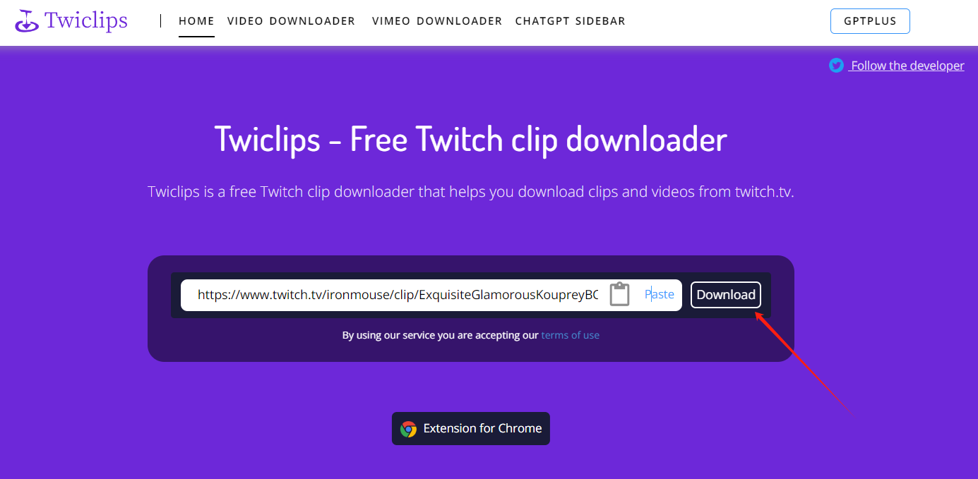 download clips from Twitch