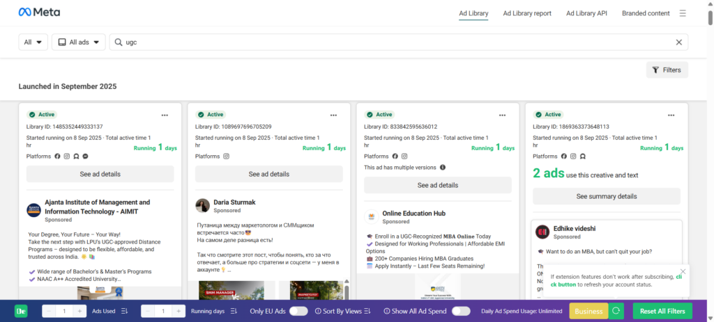 Facebook Ad Library