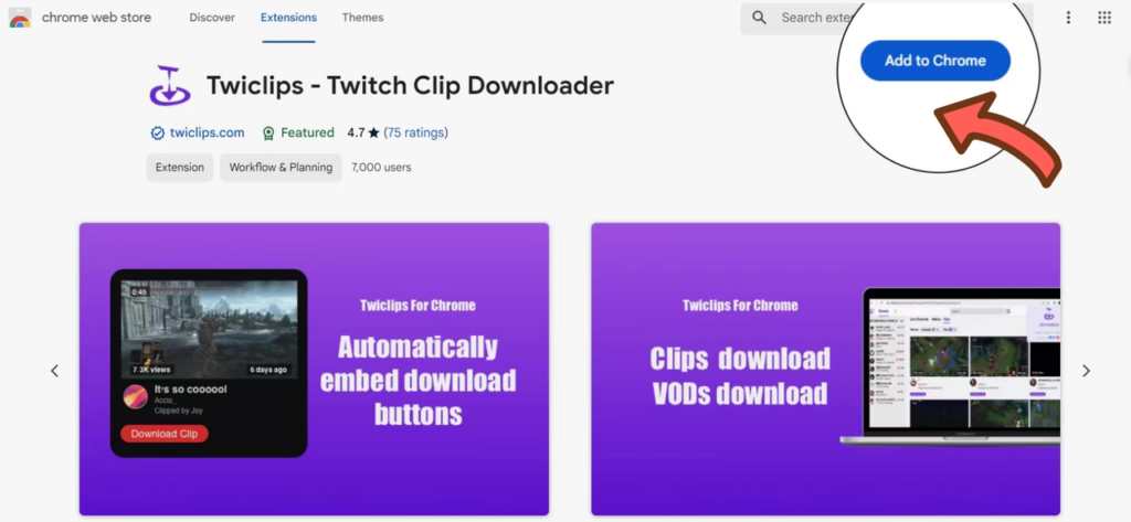 install twitch clip downloader extension