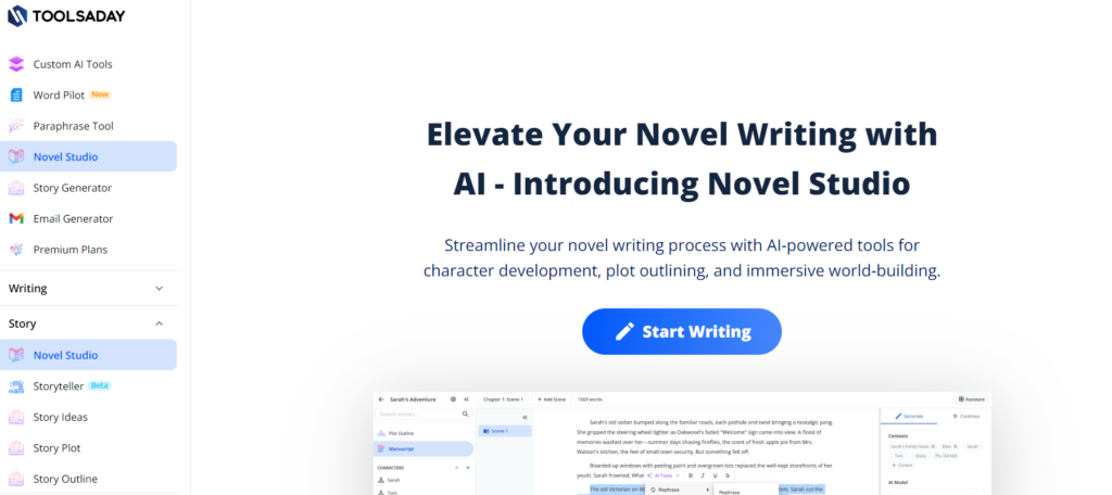 free ai story generator-toolsaday