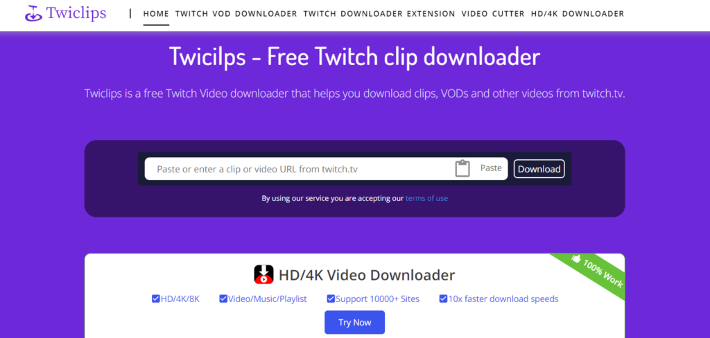 Twitclips can convert twitch clips into MP4 format