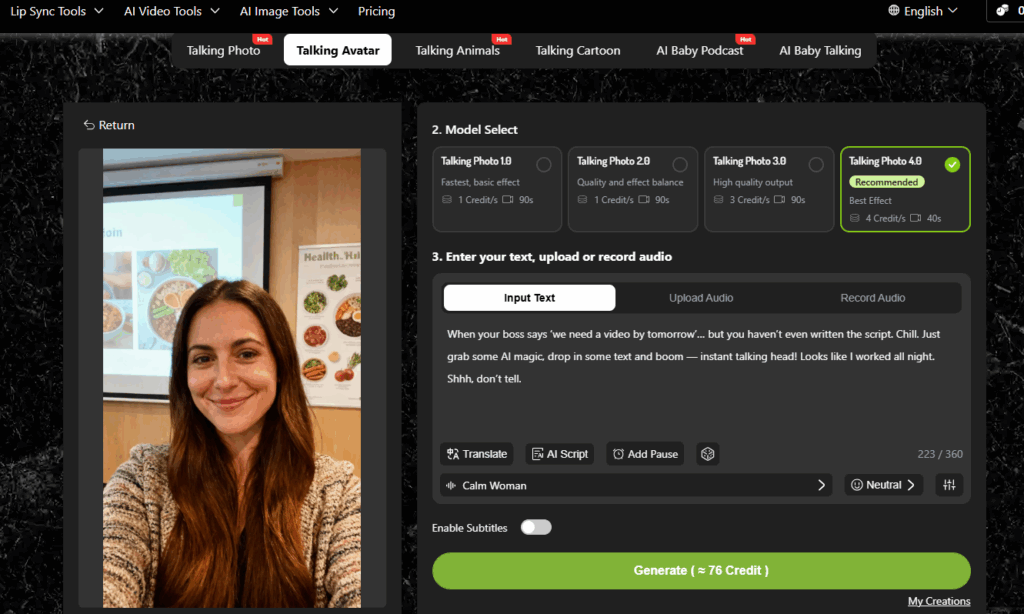 Step 1: Select or Upload Your Avatar Photo