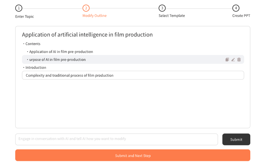 3. Let AI Analyze and Generate the Outline - AIPPTMaker