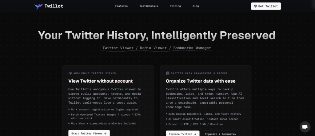 Top 5 Twitter Viewer Tools for Anonymous Browsing-Twillot