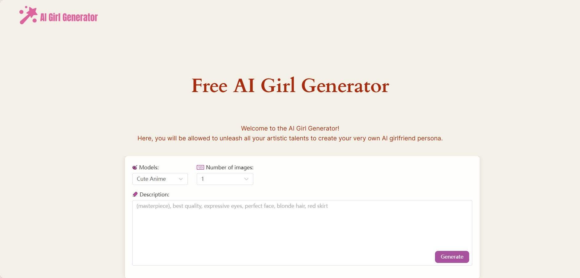 AI Girl Generator