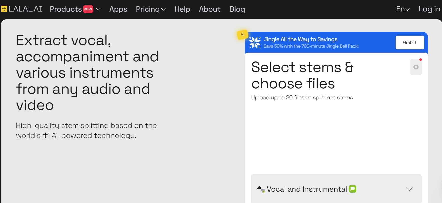 AI tool for voice isolator from video-LALAL