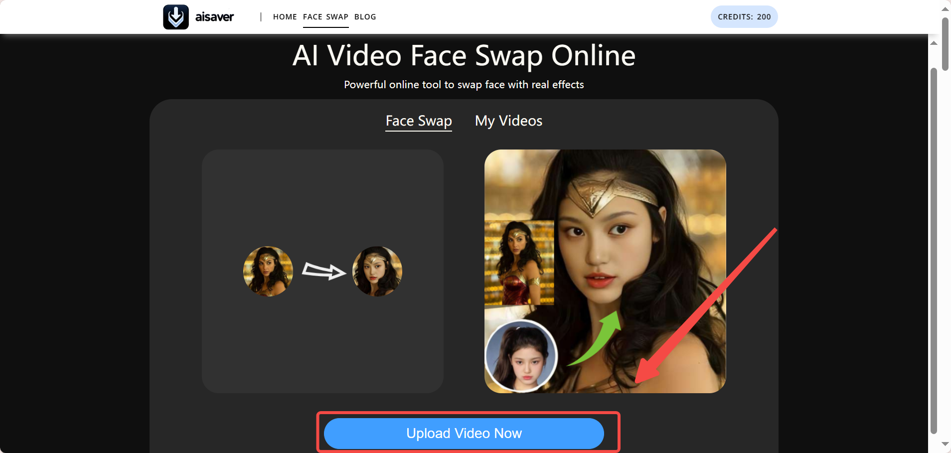 remaker ai face swap video