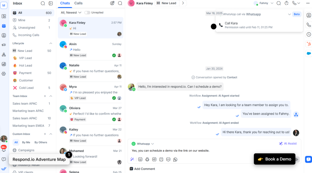 Respond.io Core Features 