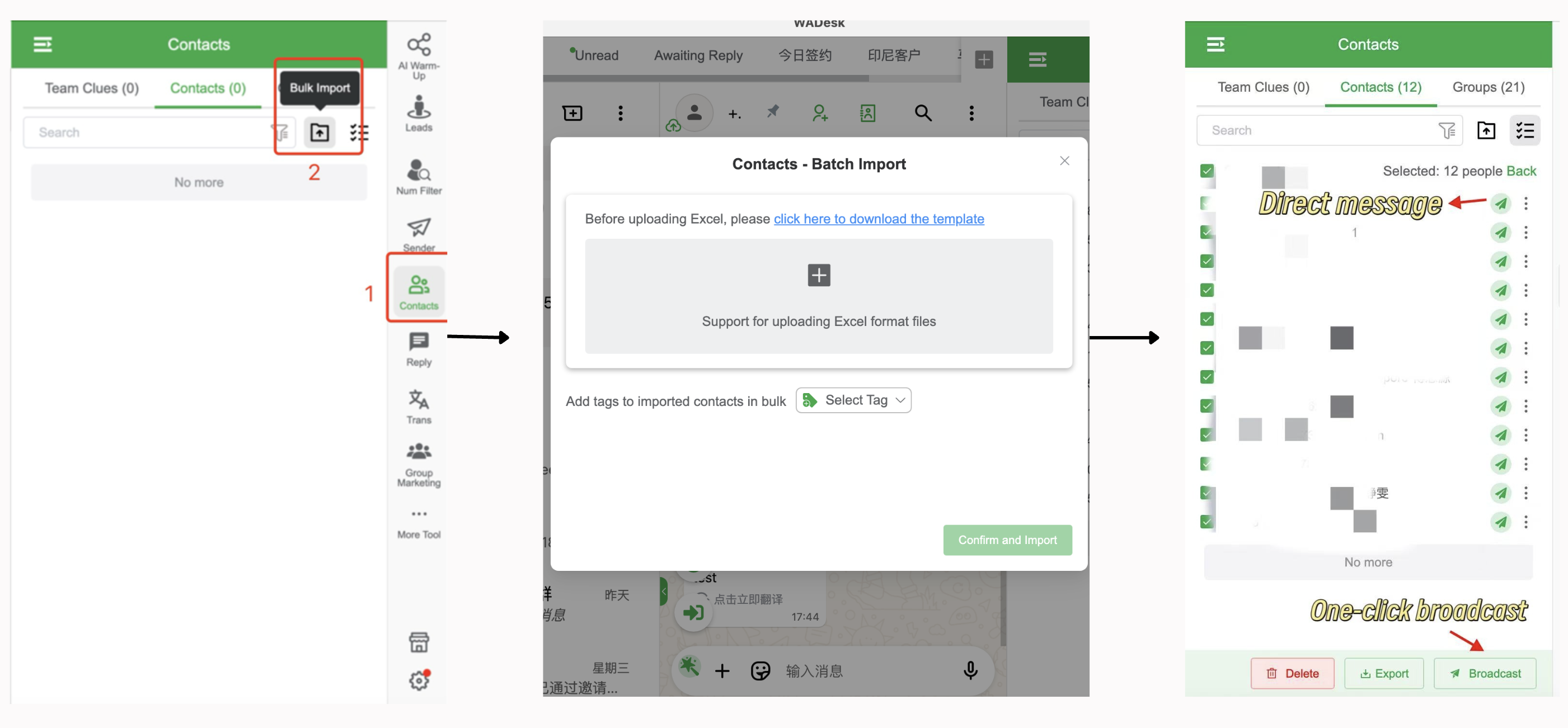 How to Use WADesk to Add WhatsApp Contacts Without Saving Numbers