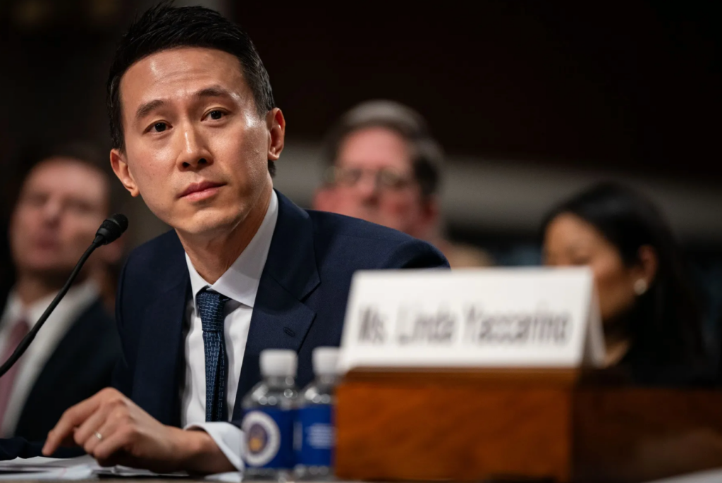 At the last congressional hearing, TikTok CEO Shou Chew... - EasyComment