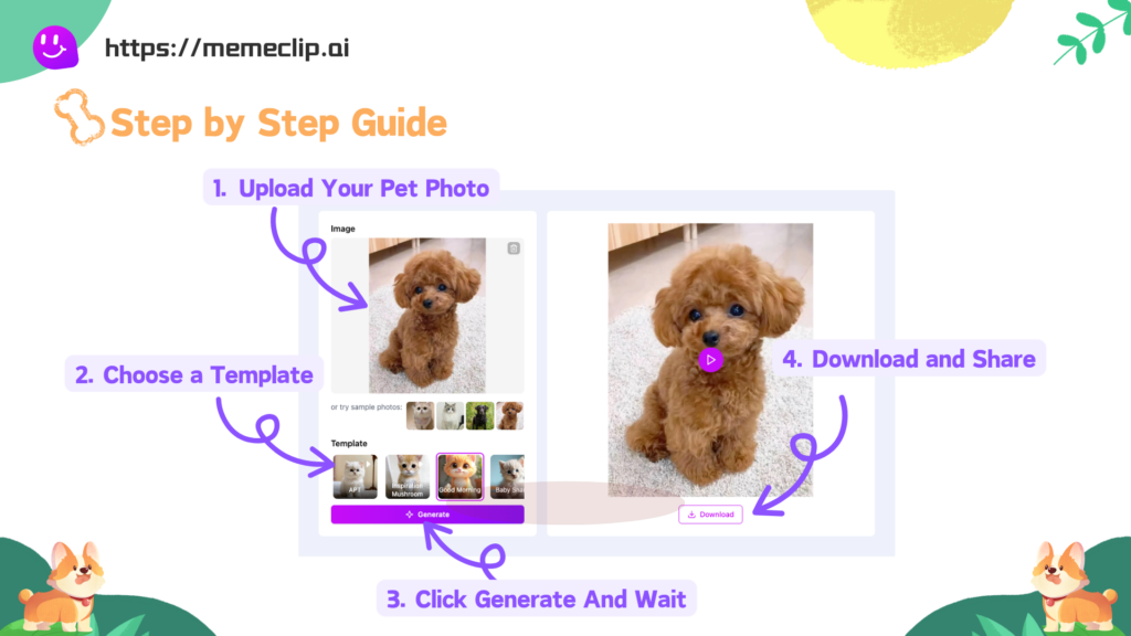 Step-by-Step Guide: Creating Your Talking Dog Video with MemeClip - MemeClip
