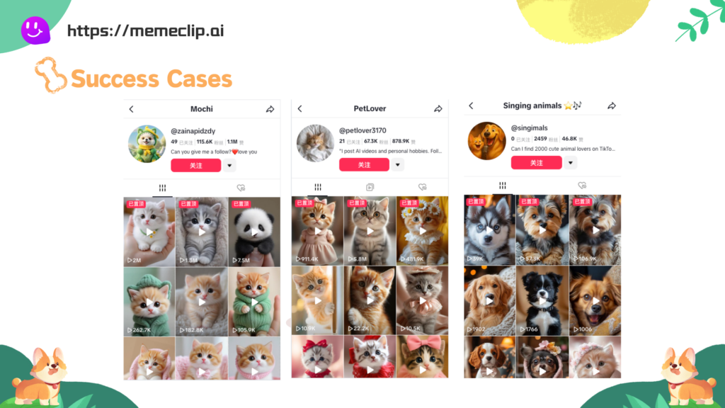 Success Case of Viral Talking Animals Video - MemeClip