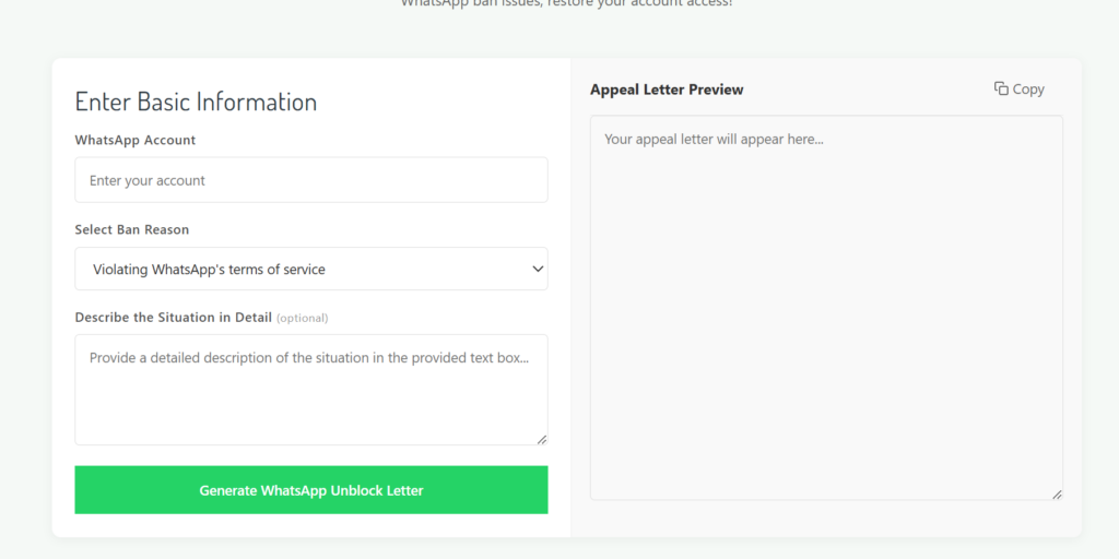 Appeal Letter