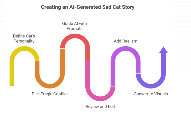 Creating Your AI Generated Sad Cat Story