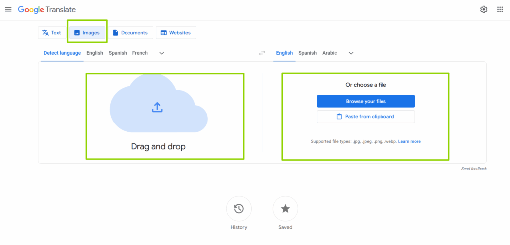 image translator-Google Translate