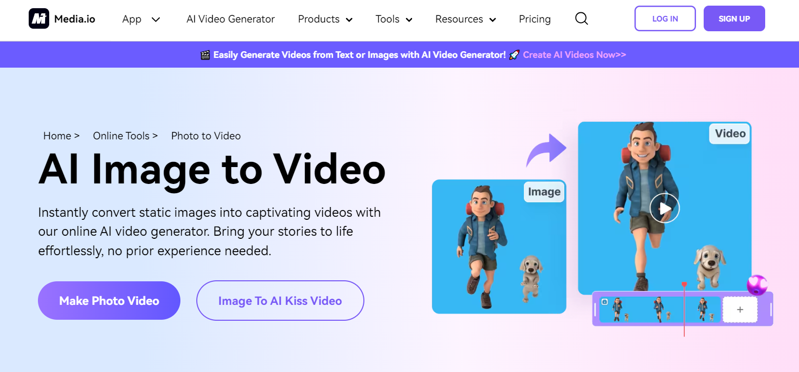 Photo to Video AI Tools for Free-Media AI