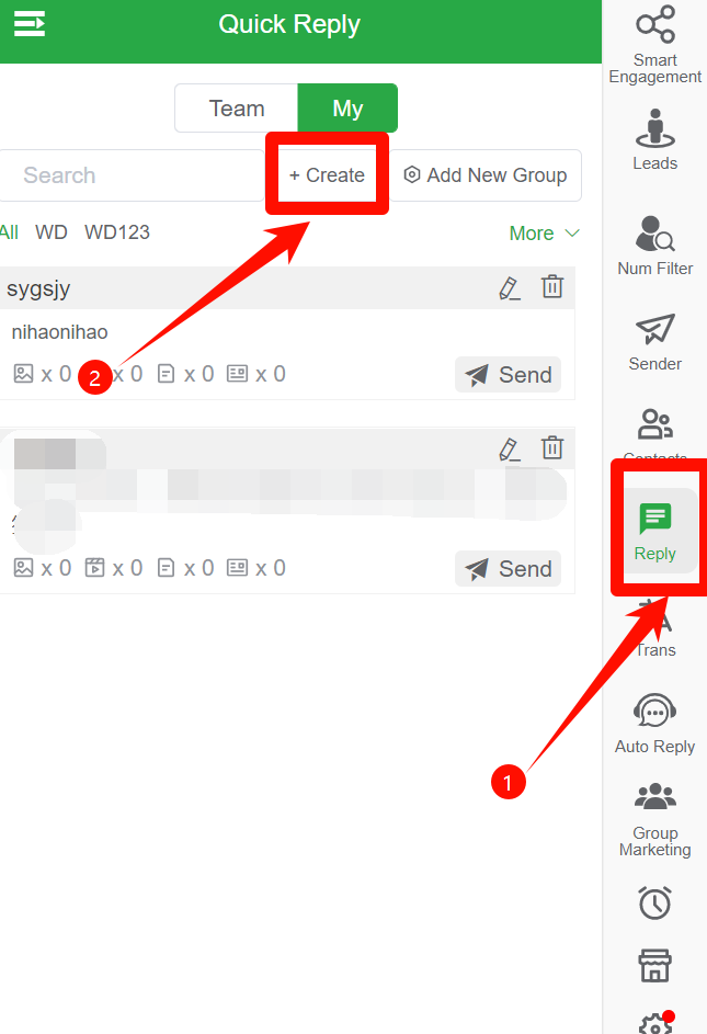 How to Use WADesk’s Quick Reply Feature