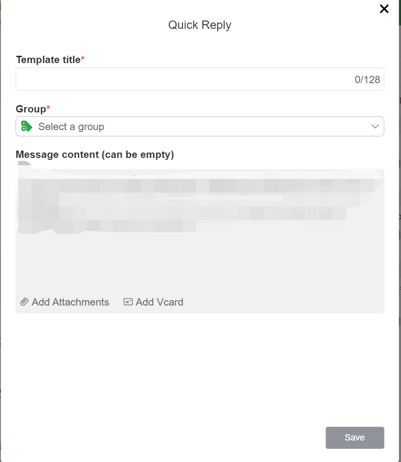 Create titles and customize groups as needed.