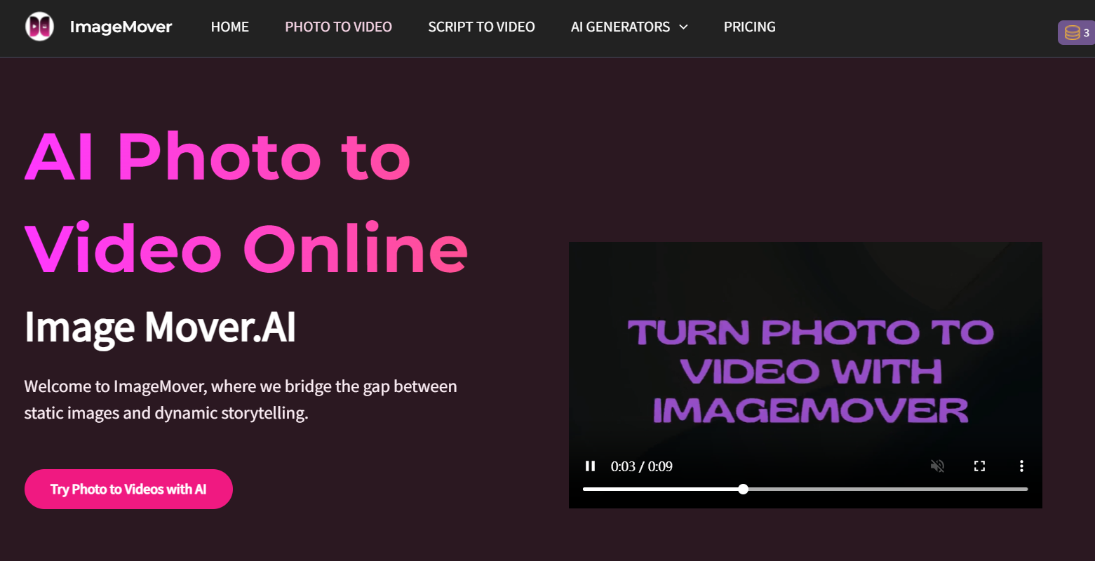 Photo to Video AI Tools for Free-ImageMover