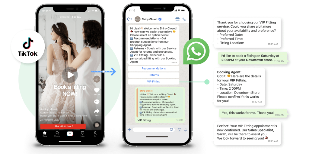 Use TikTok to WhatsApp Funnel