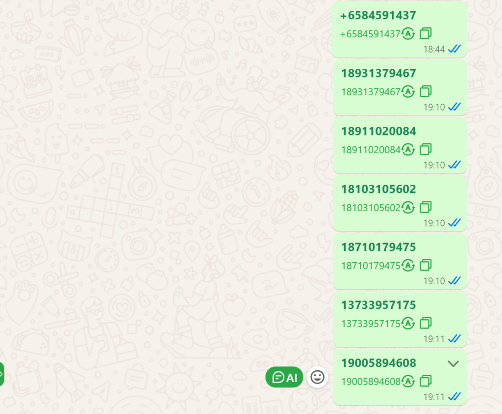 How to send bulk messages on WhatsApp？