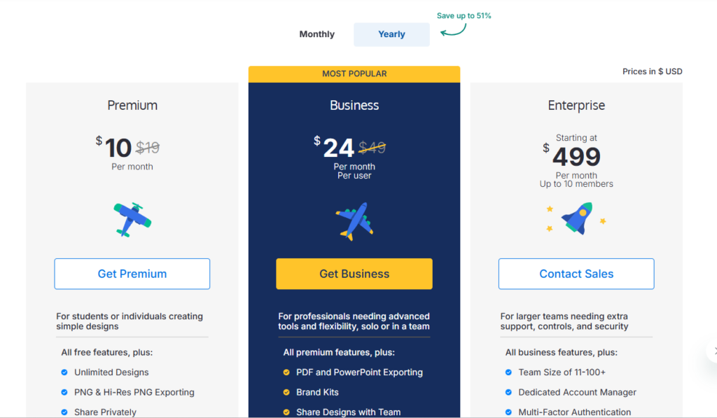 Payment Plan for Venngage