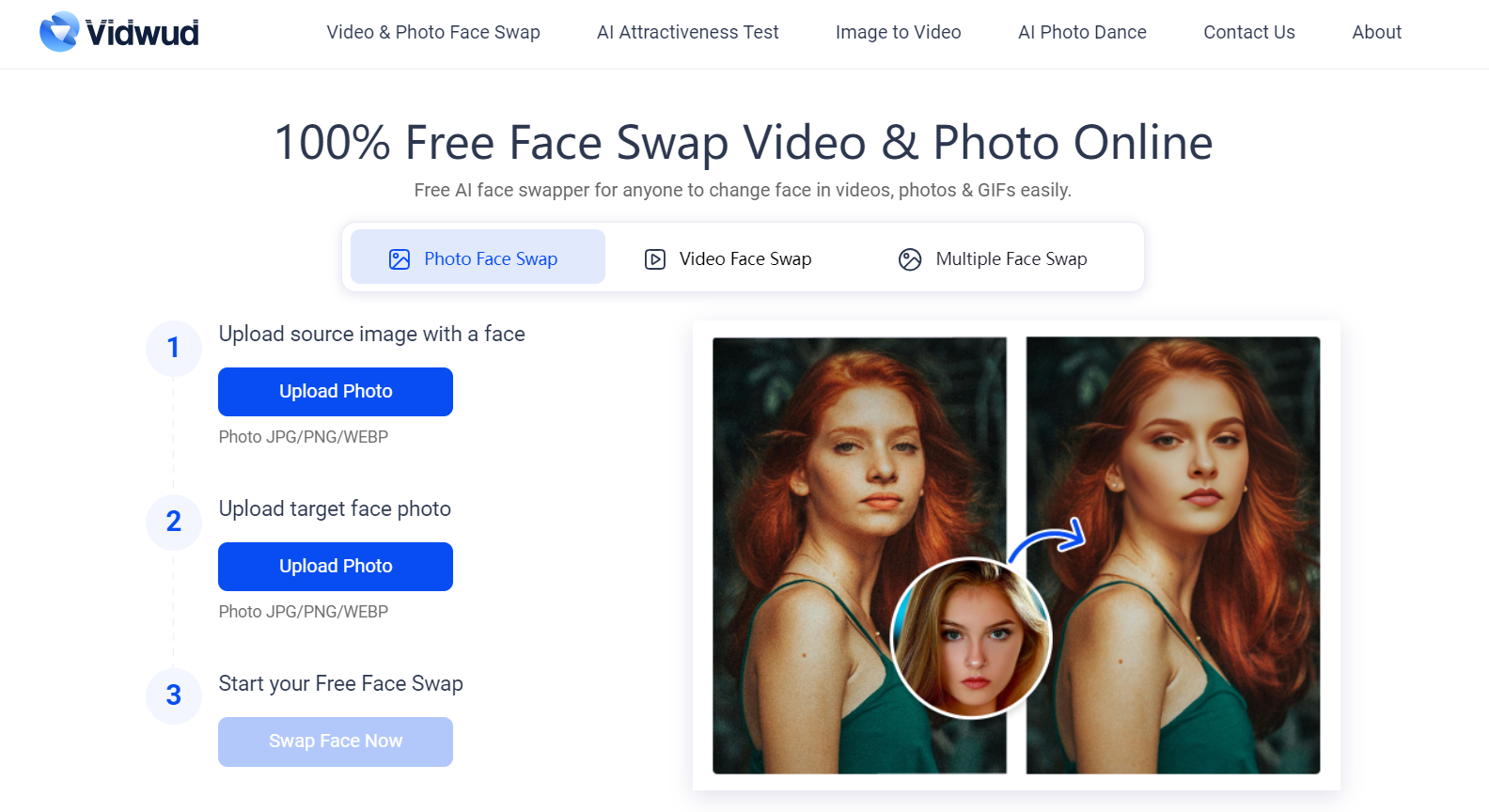 5 Best Free Face Swap Video AI Tools-Vidwud