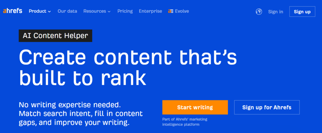 AI content helper