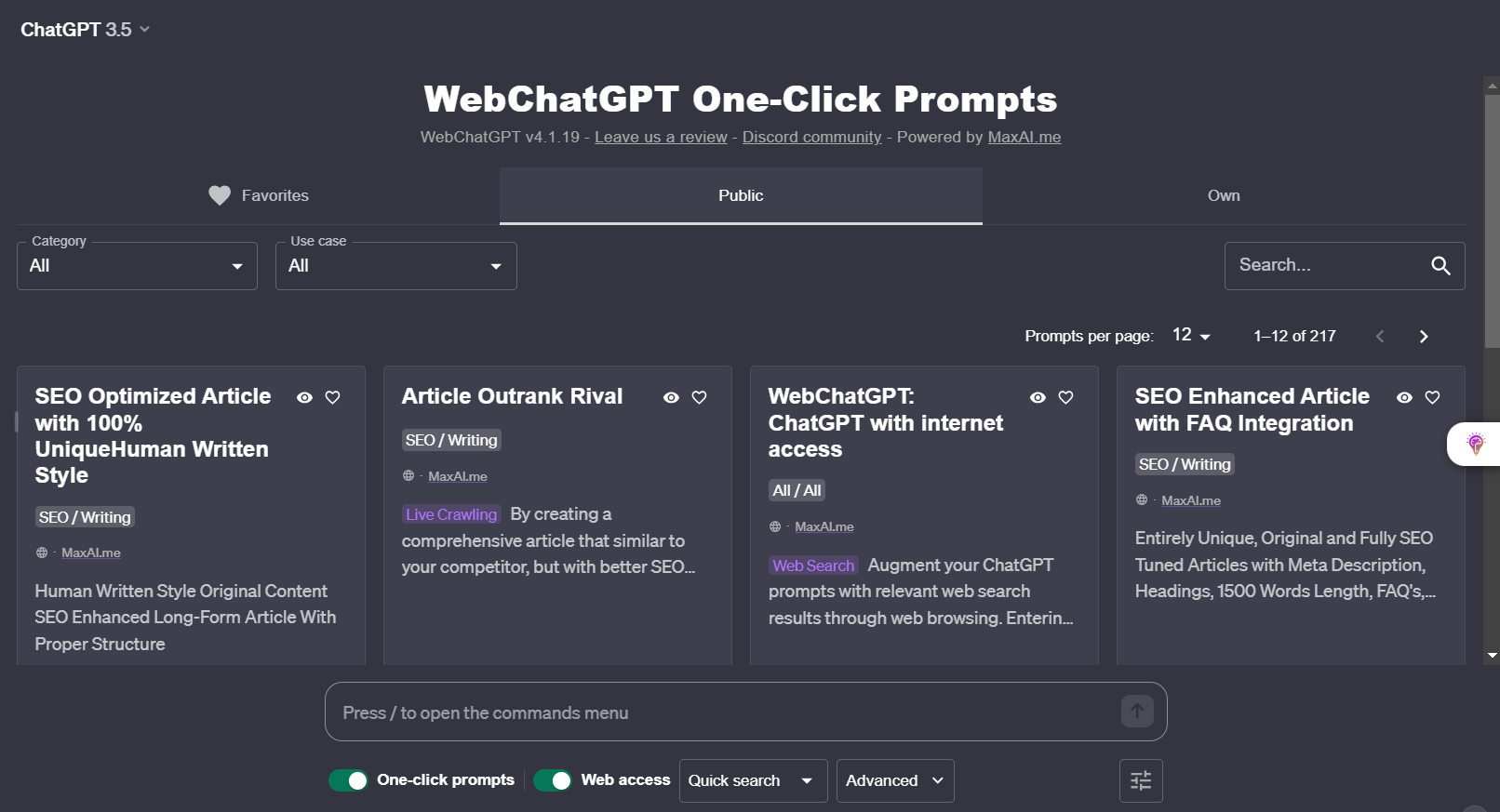 WebChatGPT