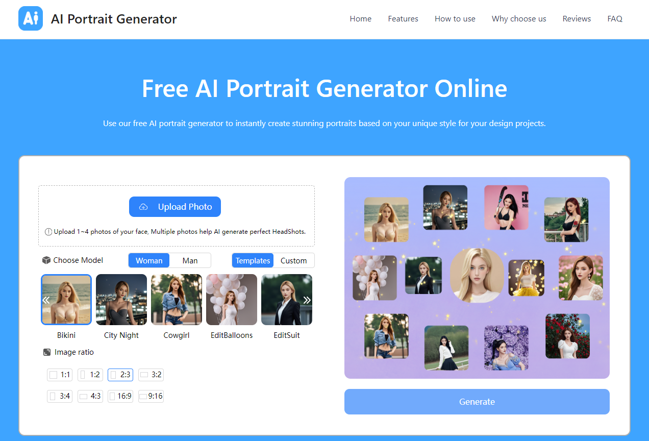 free ai tools-ai portrait generator