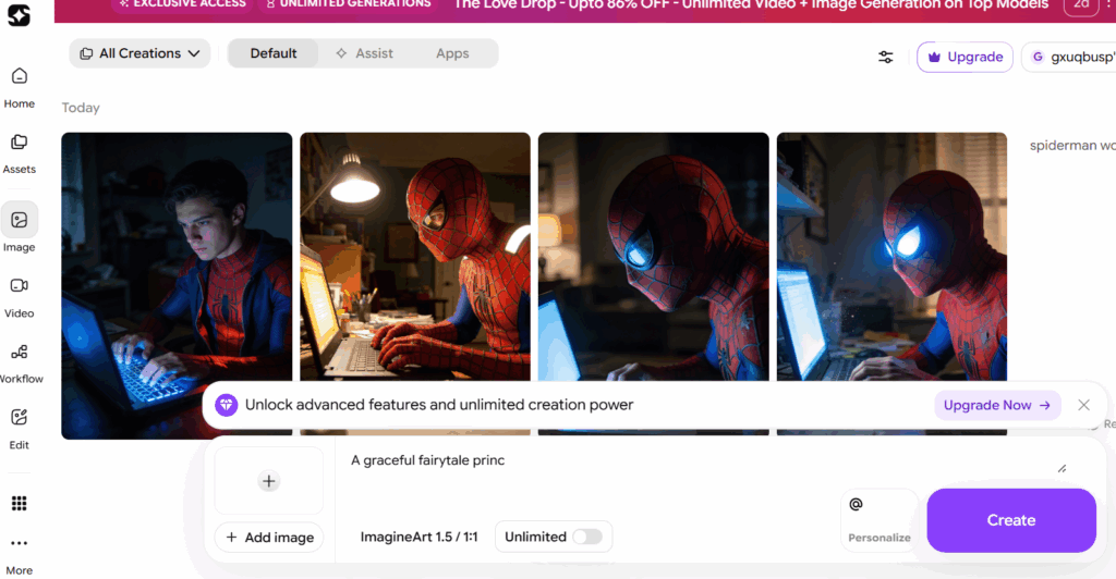 ImagineArt's ai character generator