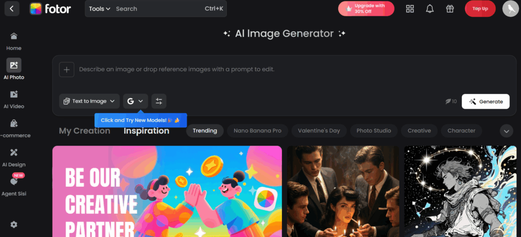 Fotor's ai image generator