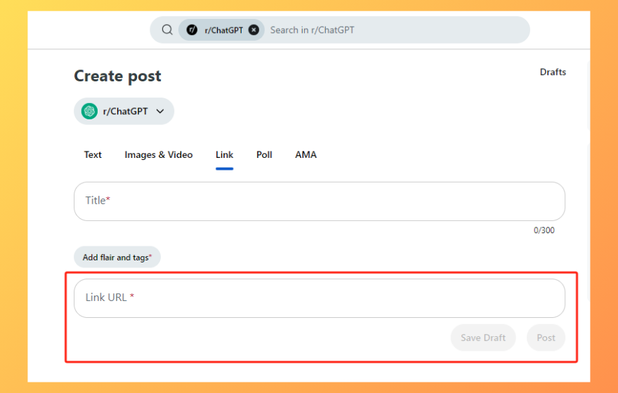 How to Post on Reddit on Desktop? - Step 3: Add title and content - link | Redplus AI