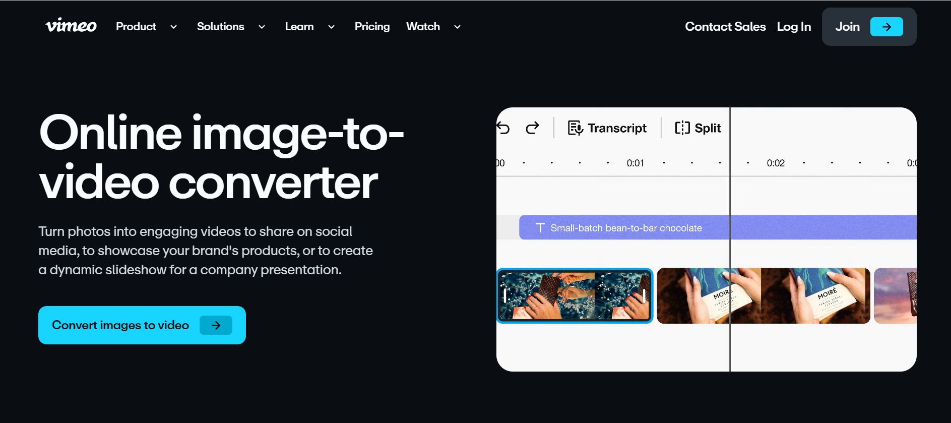 vimeo-image to video converter