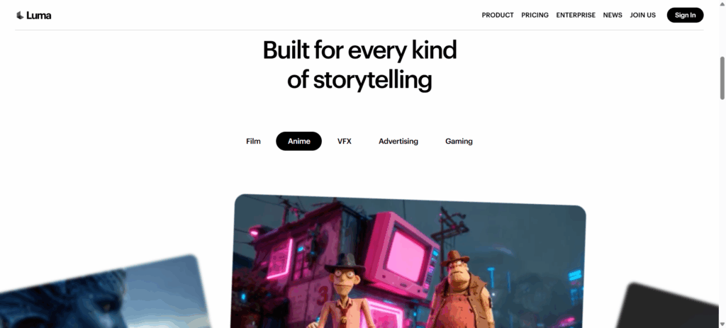 Luma Dream Machine – Realistic AI Video Creation