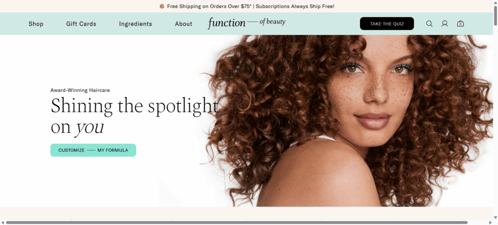 Function of Beauty – Personalized Haircare at Scale